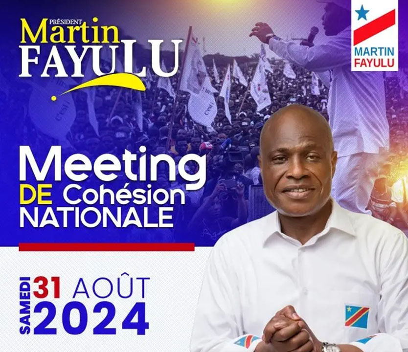 MEETING DE COHÉSION NATIONALE DU PRÉSIDENT MARTIN FAYULU